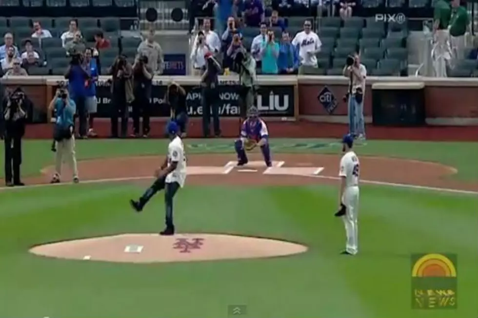 50 Cent Just Threw Out The Worst First Pitch EVER! [Video]