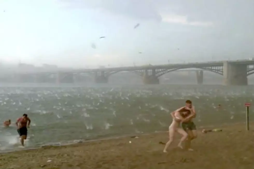 Unreal Hail Storm Batters Beachgoers in Siberia [VIDEO]