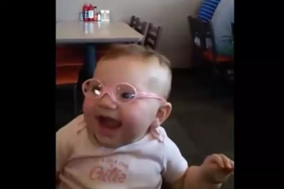 Baby Tries On Glasses For The First Time