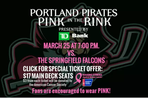 Pink in the Rink with the Portland Pirates and American Cancer Society