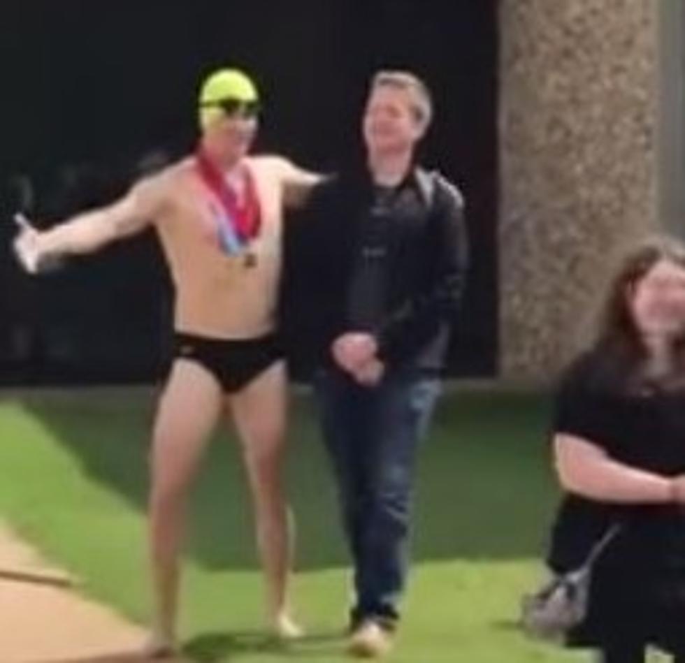 WATCH: Oklahoma Dad Surprises His Son At School Wearing A Speedo [Video]