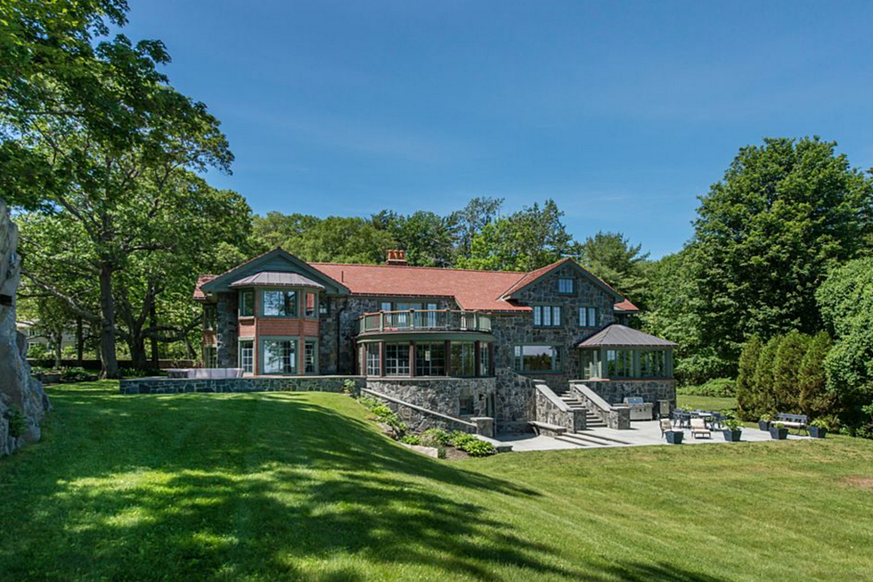 This Gorgeous Stone Mansion For Sale In Cape Elizabeth Has Its Own Private Beach