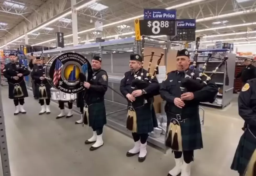 Bagpipers Pay Respect To Toilet Paper Shortage In NH Walmart