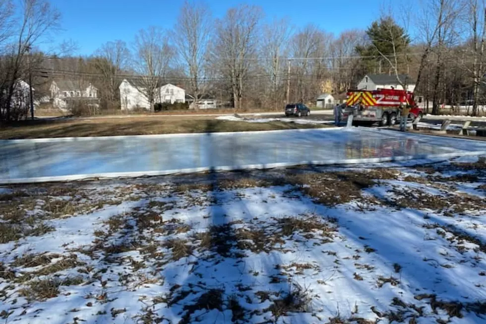A Maine Fire Department Just Created An Outdoor Skating Rink In Town For The Season