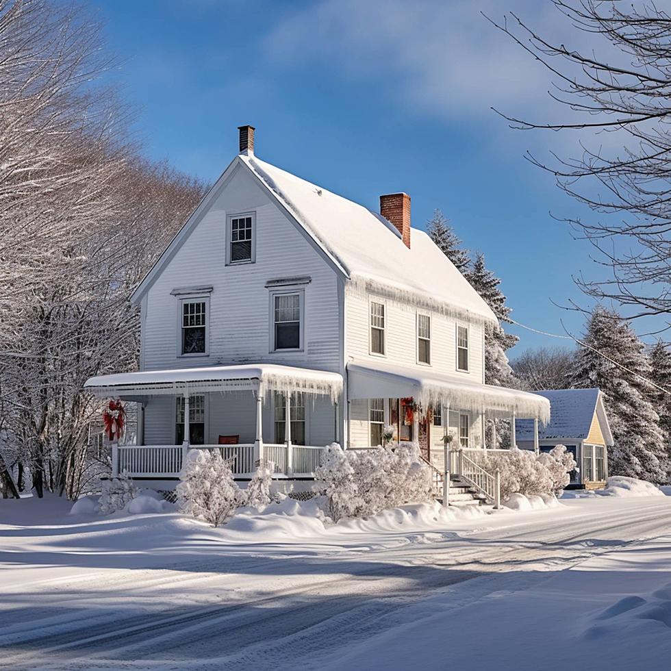 This is How AI Pictures a Typical Maine Home – Of Course It’s Snowy