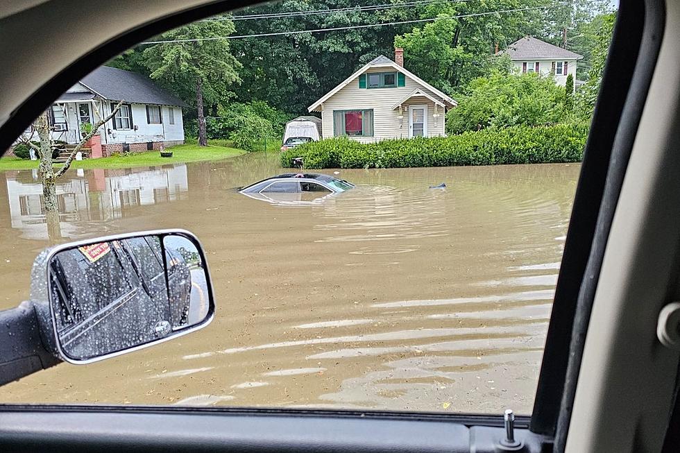 Shocking Photos and Videos Show Cars Submerged in Flood Waters in Auburn, Maine