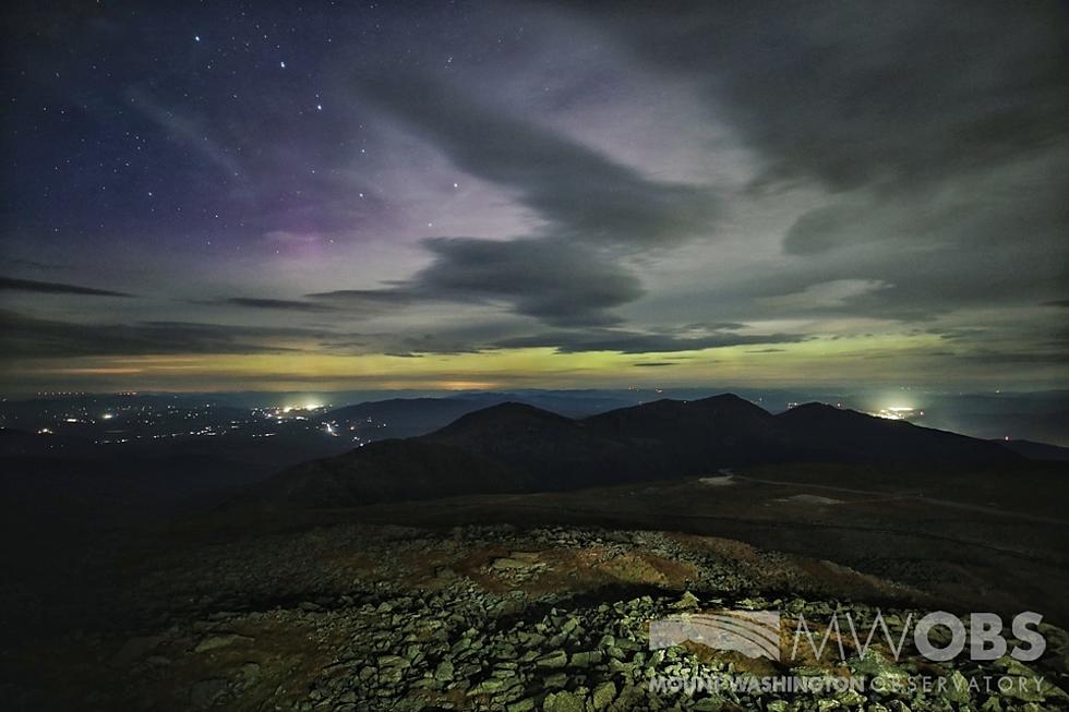 Stunning Glimpse of the Northern Lights From Mount Washington