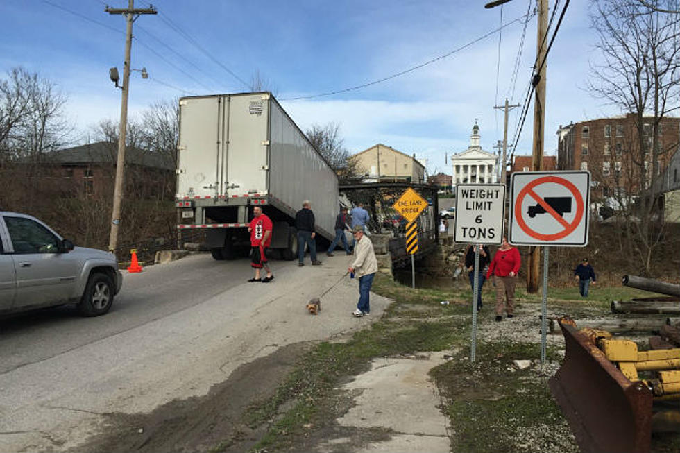 Truck Driver Ignores All Warning Signs – Destroys Bridge [PHOTOS]