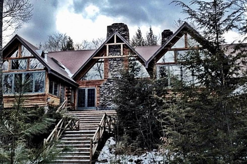 This Luxury Log Cabin on Private Lake in Maine is $1200 Per Night