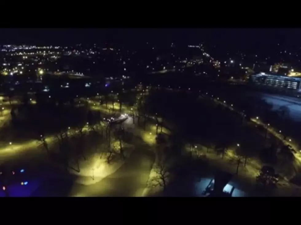 Midnight Drone Flight Through Deering Oaks [VIDEO]