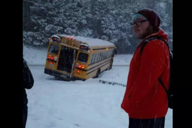 Bonny Eagle School Bus Slides Off Road &#8211; Kids Okay