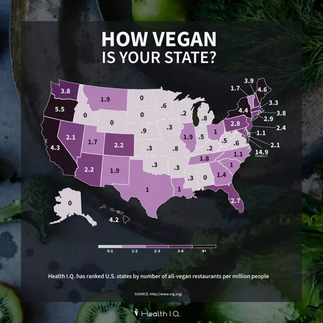 How Vegan Are Mainers? Find Out Where We Rank Nationally [MAP]