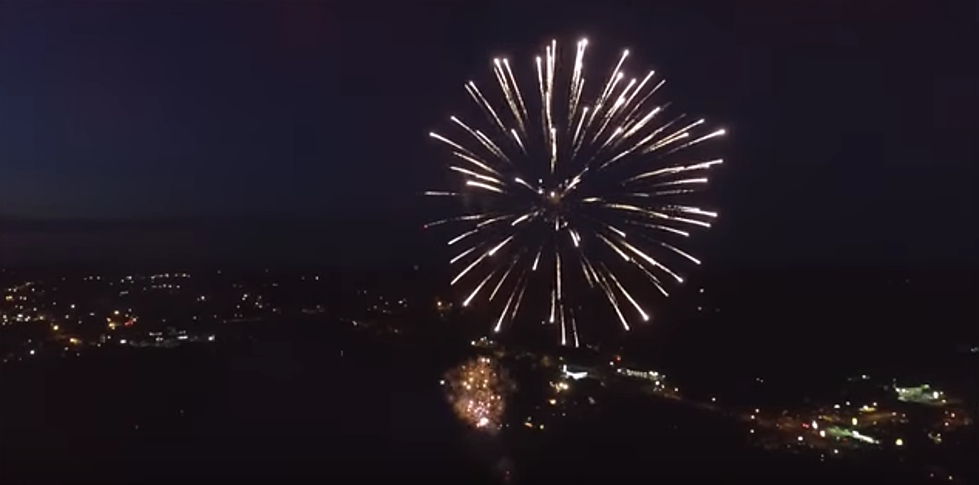 Winslow Fireworks From the Air