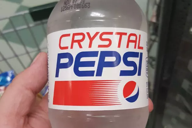 Crystal Pepsi is For Sale in Maine For the First Time in Over 20 Years With One Subtle Difference