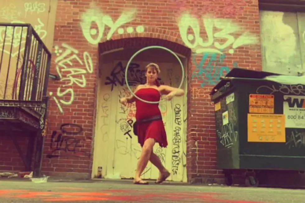 Hula Hoop Dancer Performing in Graffiti Covered Back Alleys in Portland is Almost Hypnotic