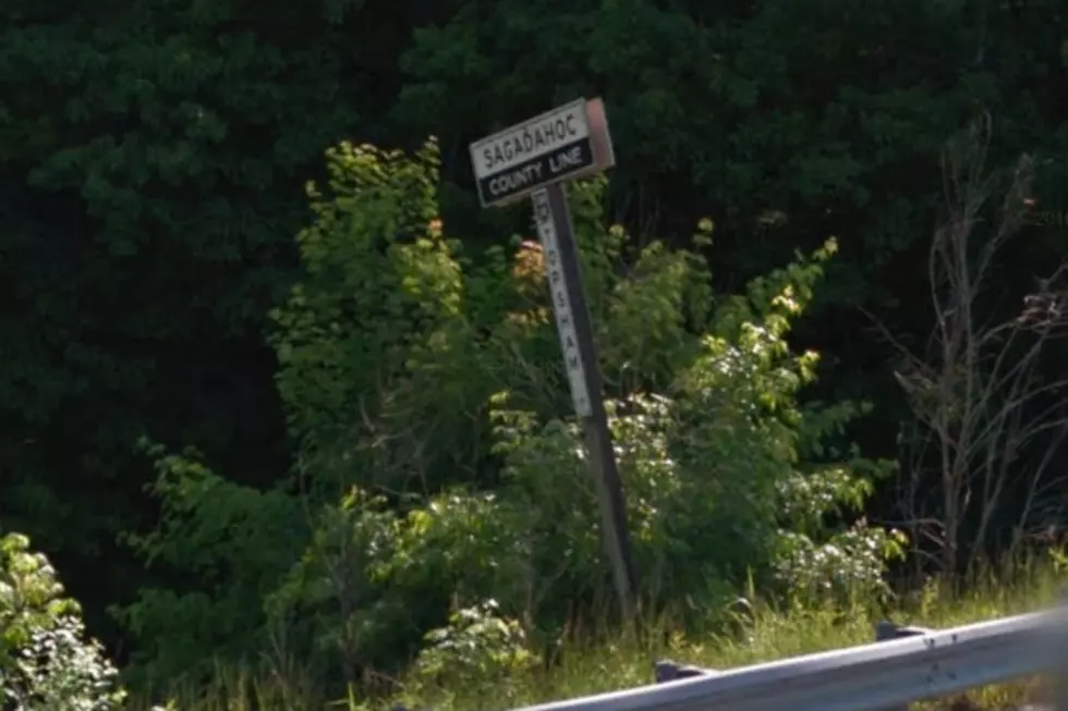 Maine Town Line Signs