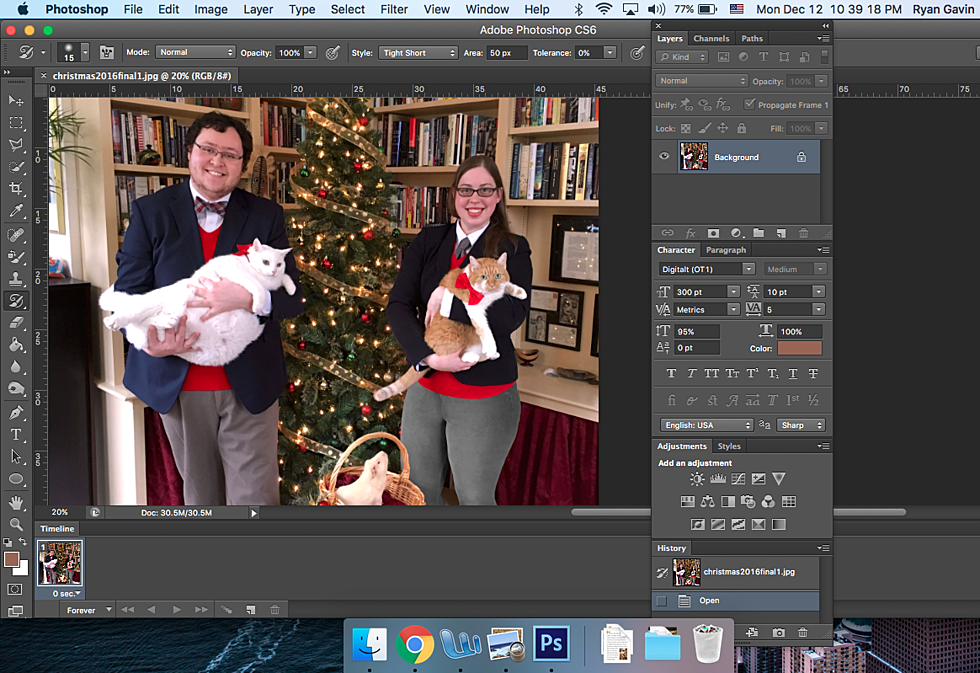We Spent Hours Photoshopping Our Christmas Card This Year… Can You Tell?