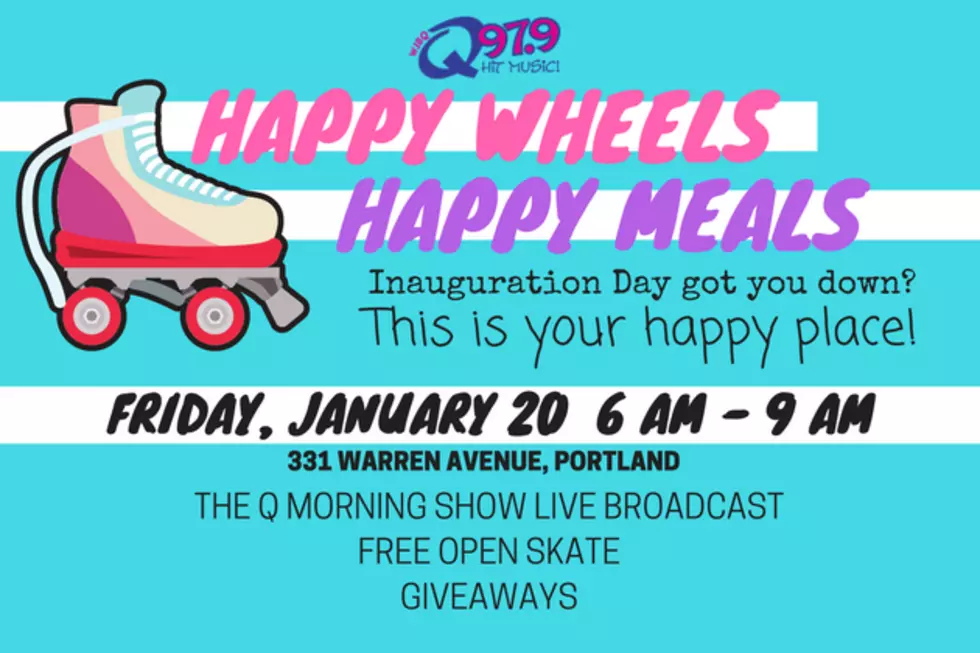 Happy Inauguration Day! Come Skate with The Q Morning Show at Happy Wheels