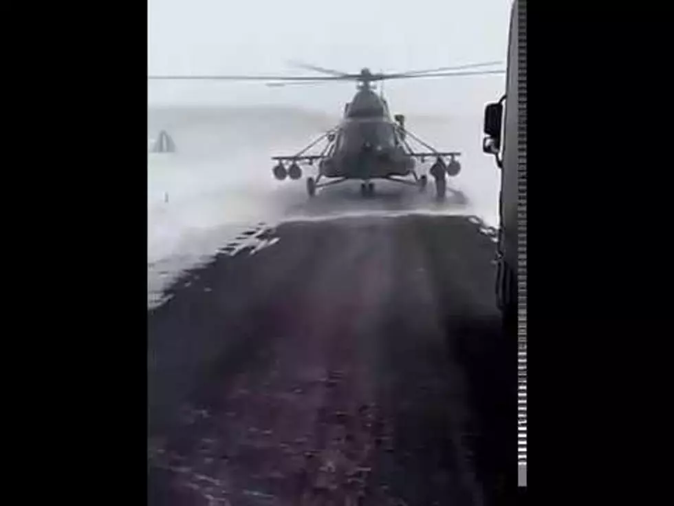 You Won’t Believe The Reason This Military Helicopter Blocked A Highway [VIDEO]