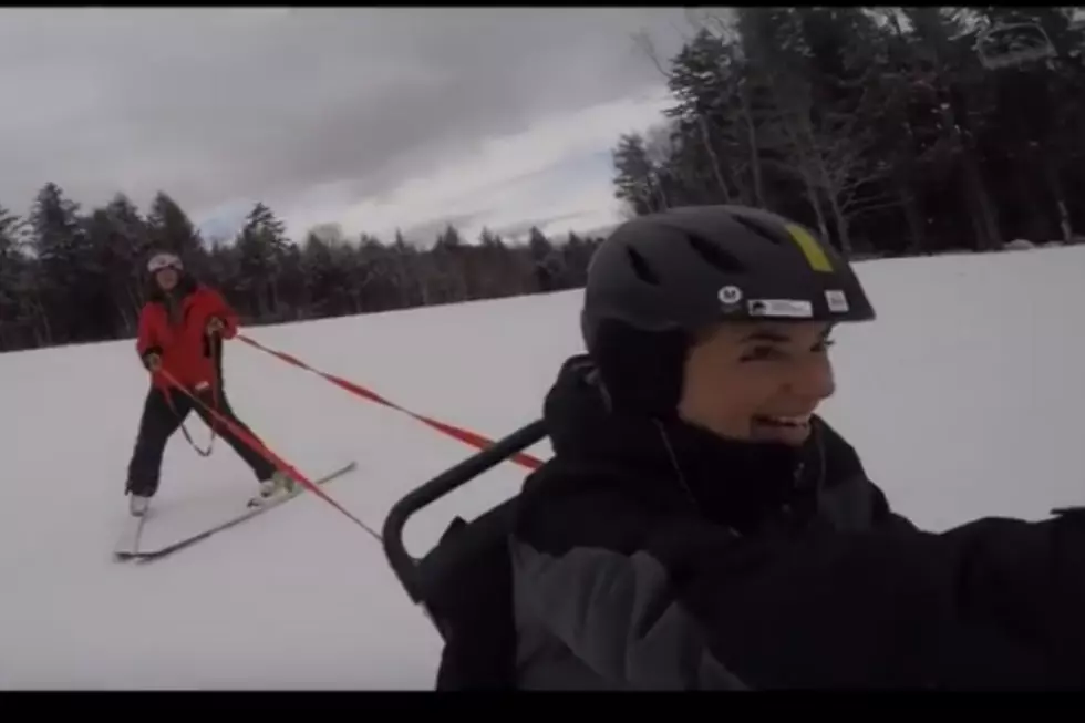 Lori Races WMTW’s Steve Minich in a Sit Ski  [VIDEO]