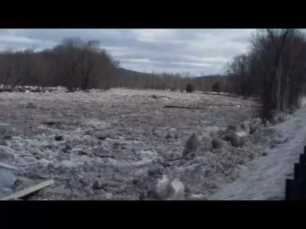 Check Out The Ice Jam On The Carrabassett River [VIDEO]