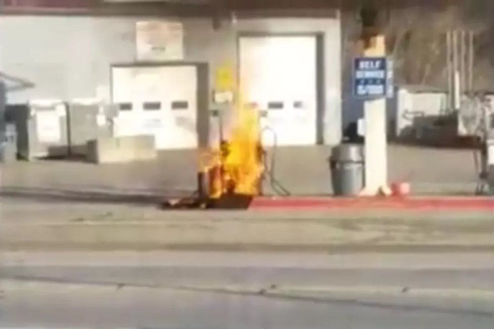 WATCH: A Forgetful Driver Causes a Fire at a Gas Station in Lewiston