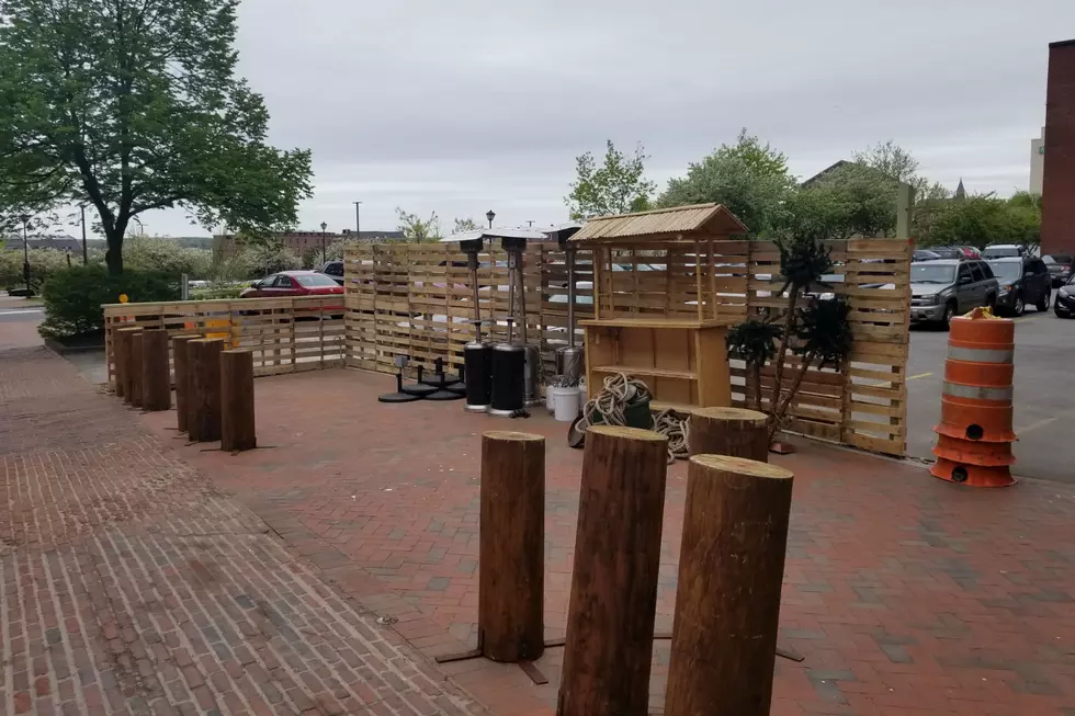 Rhum in Portland Appears to Be Building an Outdoor Tiki Bar Out of Pallets