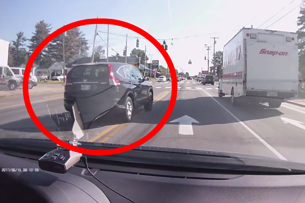 WATCH: This Driver in Saco Proves Why It&#8217;s the Other Guy You Have to Look Out For on The Road
