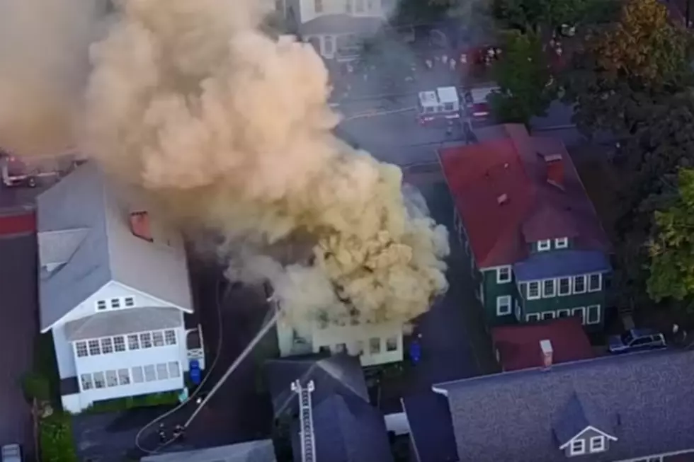 Aerial View Of Dartmouth Street Home Destroyed By Fire [VIDEO]