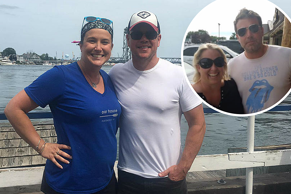 Not To Be Outdone by Ben Affleck in Naples, Matt Damon is Spotted in Portsmouth