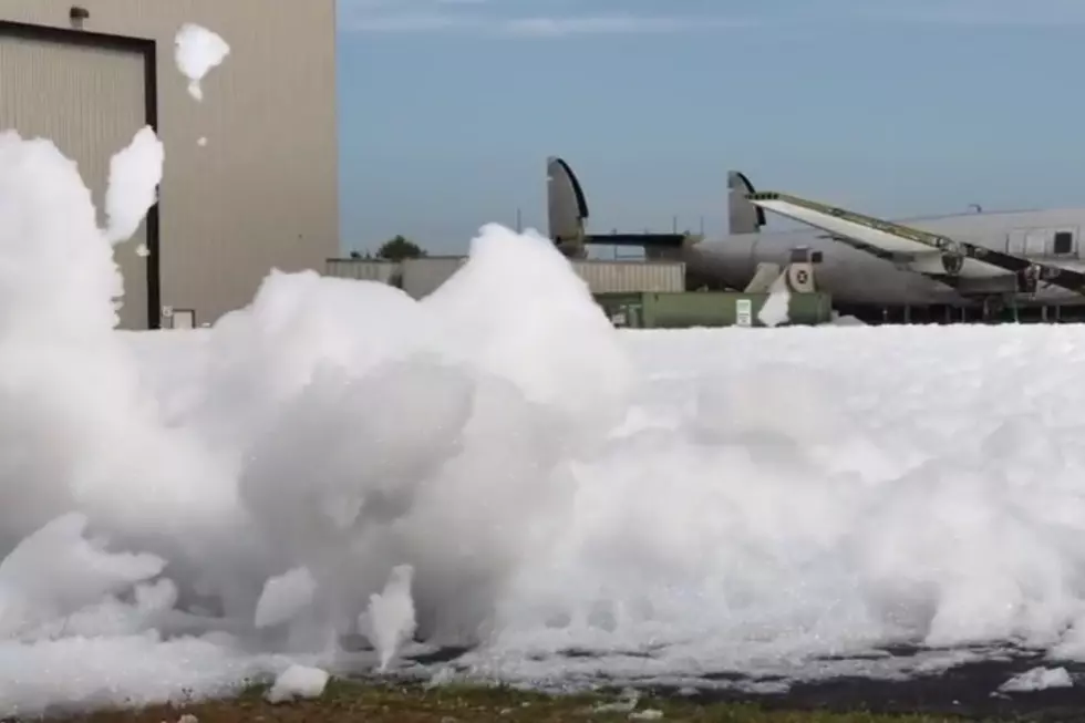Watch Auburn-Lewiston Airport Over Run with Foam  [VIDEO]