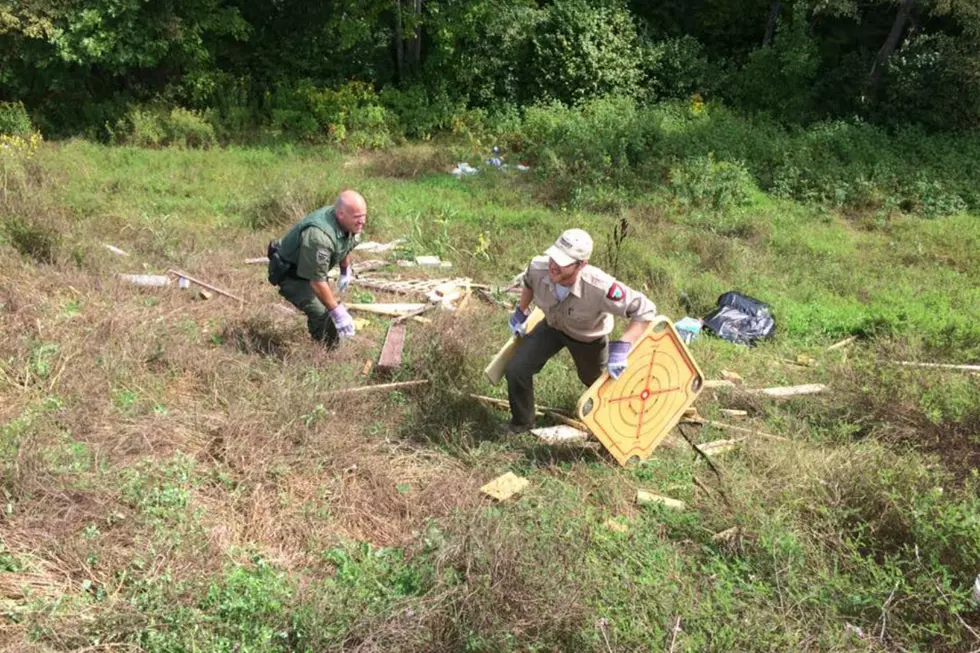 Someone Dumped a Lot of Trash on Private Property in New Gloucester