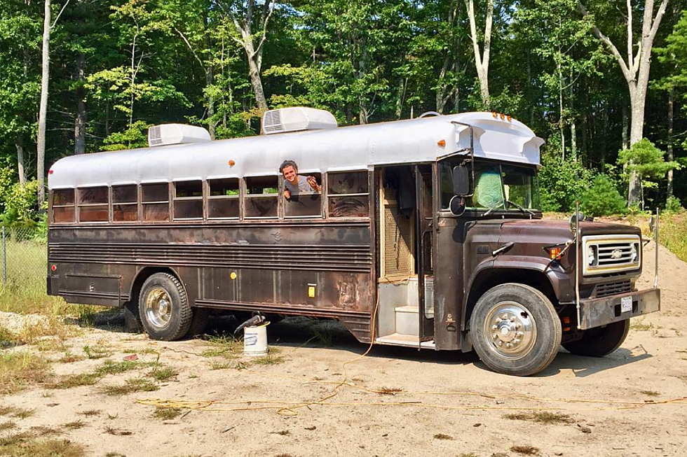 A New England Couple Renovated a Prison Bus as Their Rolling Tiny Home