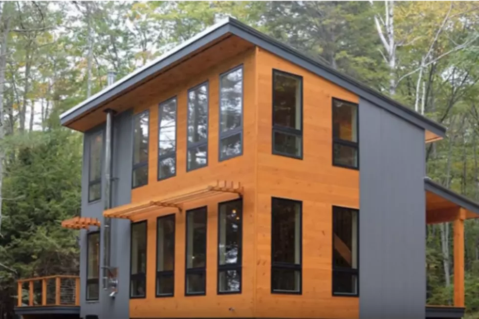 Is That A Ghost On The Stairway In This Video Of A Tiny House In Maine?