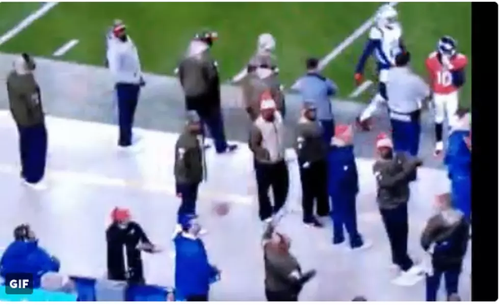 Guy On Sideline During NFL Game Takes A Football To The Face