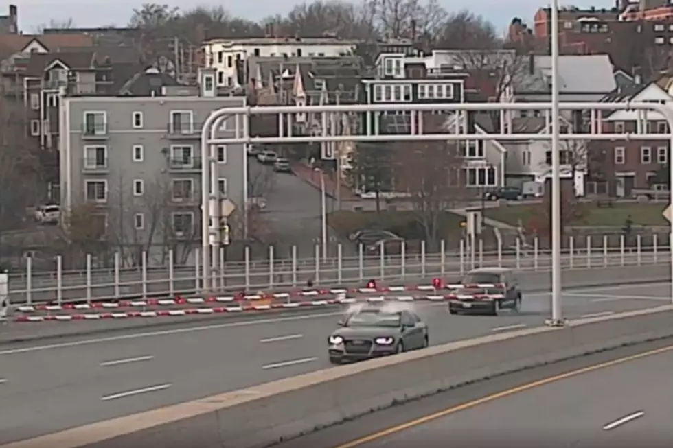 Car Rams into Casco Bay Bridge Gate  [VIDEO]