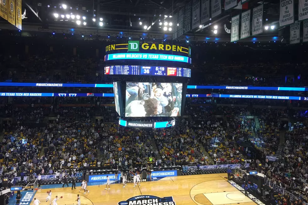 I'm on TD Garden's Jumbotron!