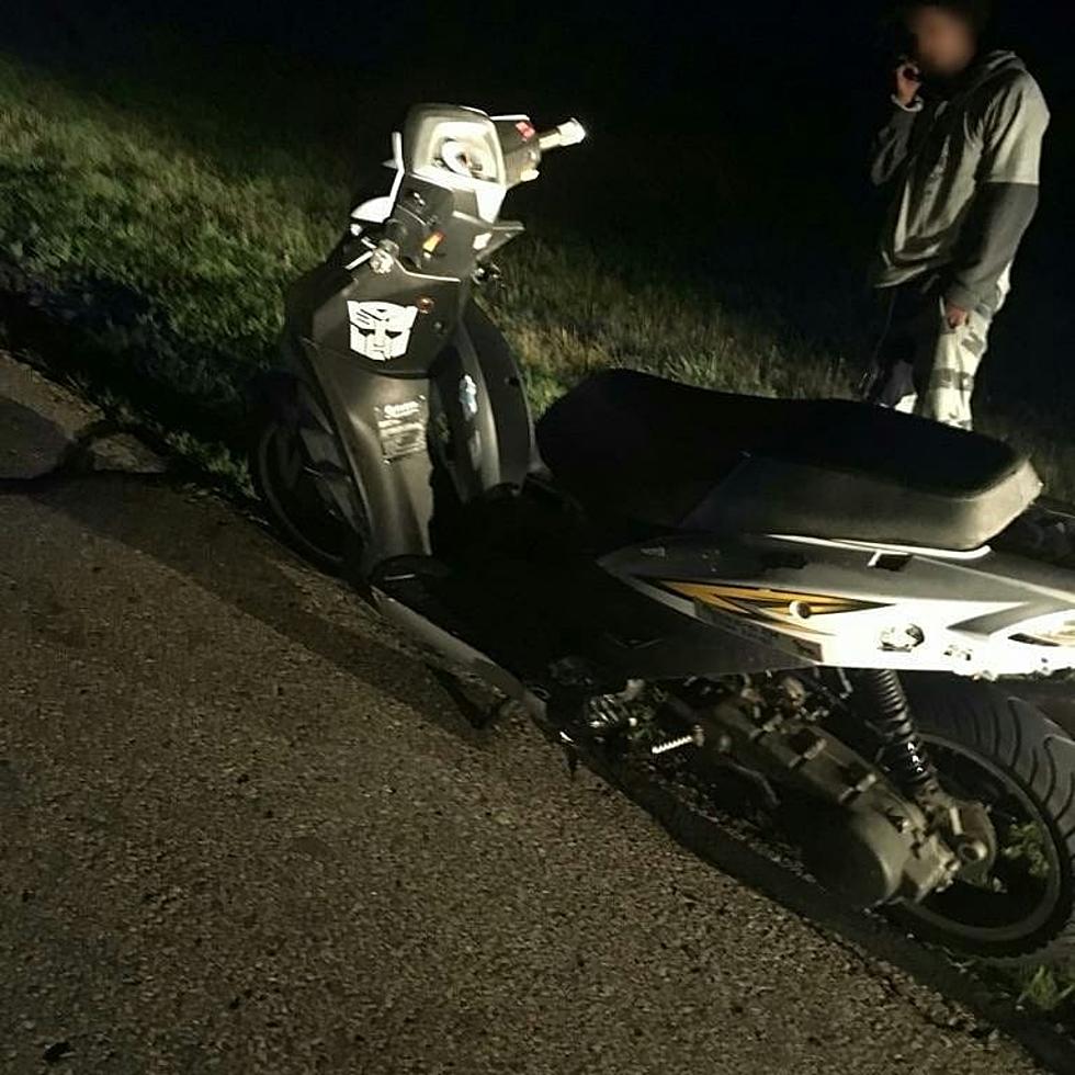 Maine State Police Catch Unlicensed Mass Scooter Driver Using Cell Phone as Head Light on I-95