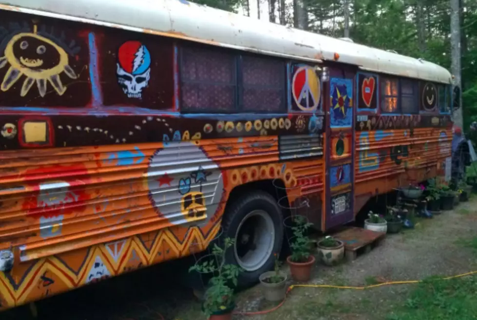 Converted Hippie Bus Airbnb? Only in Maine