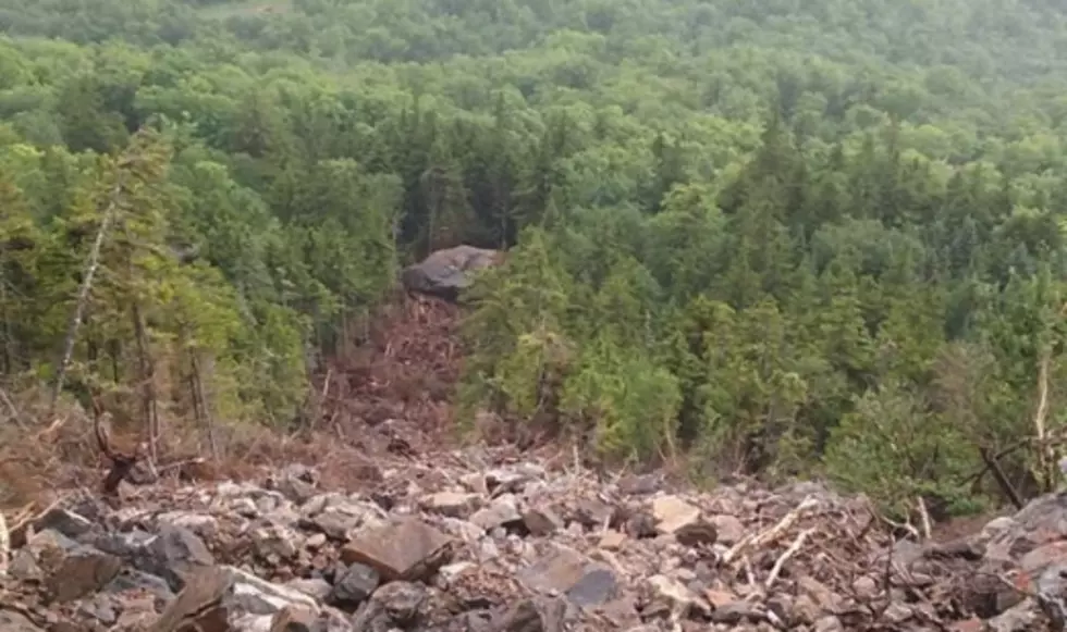 New Photos of the Massive Boulder That Fell Down Elephant Mountain in Greenville &#038; Aftermath