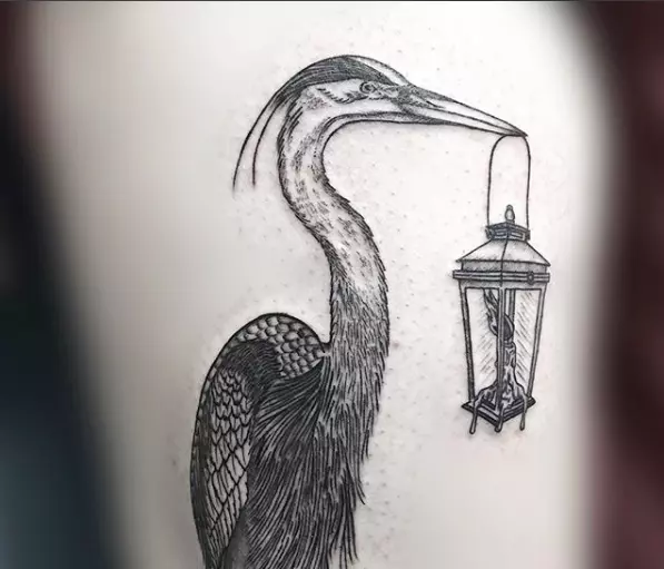 Heron tattoo meaning and symbolism  MyTatouagecom