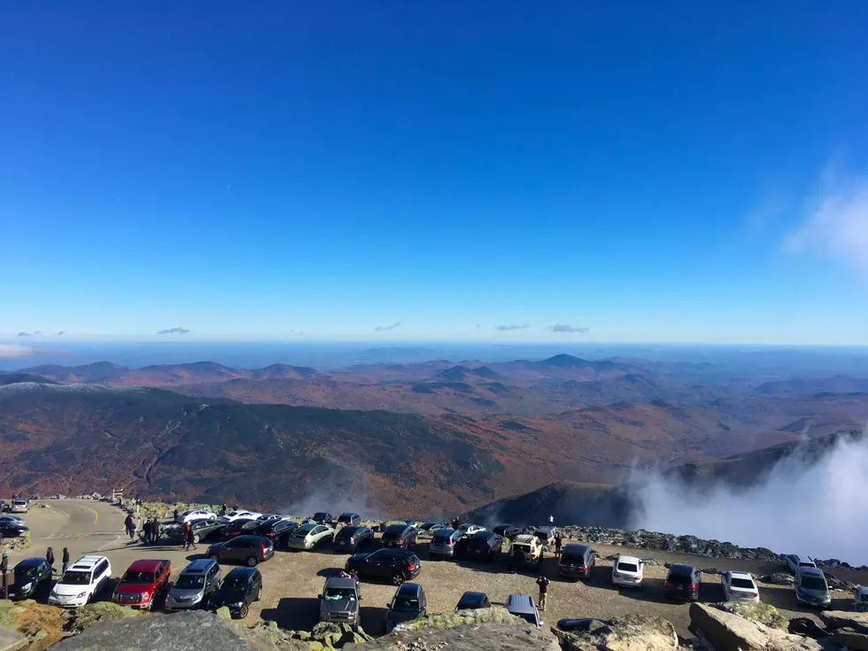 Giant Smoke Plume From Mechanic Falls Fire Seen From the Top of Mount Washington