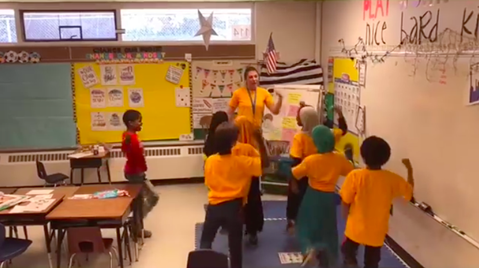 Watch These Lewiston Second Graders Start Their Day Off Dancin'