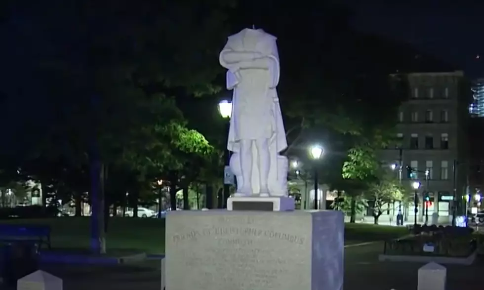 Christopher Columbus Statue In Boston (Headless)