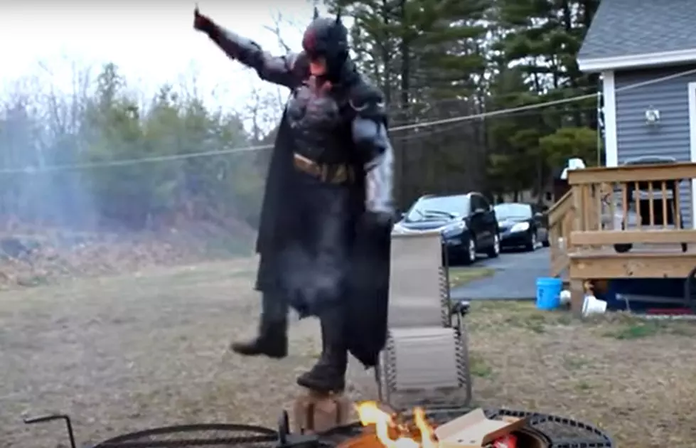 Mainer With Fully Functional Batsuit Wins World Record