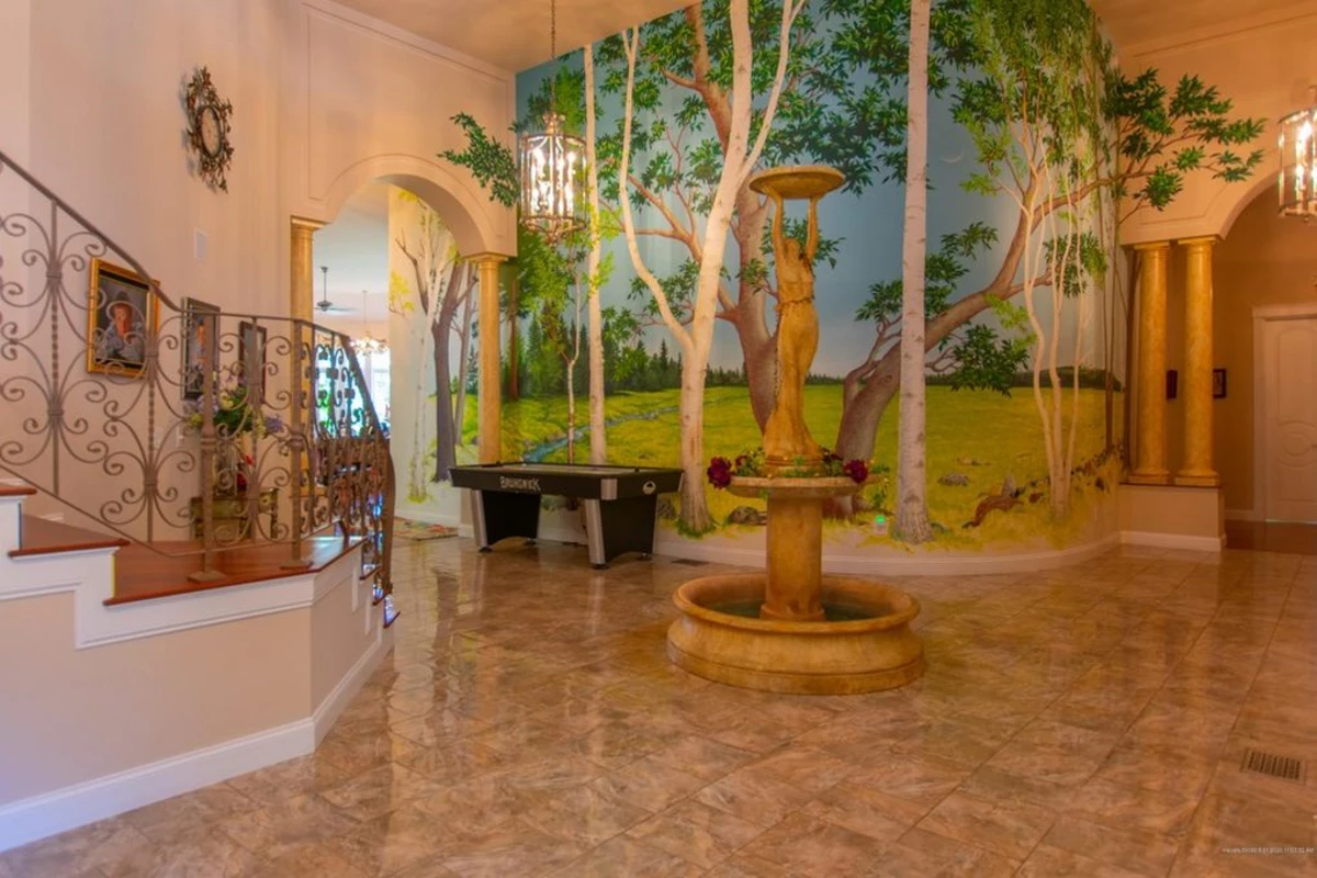 The Most Expensive Home in Standish Has an Indoor Fountain