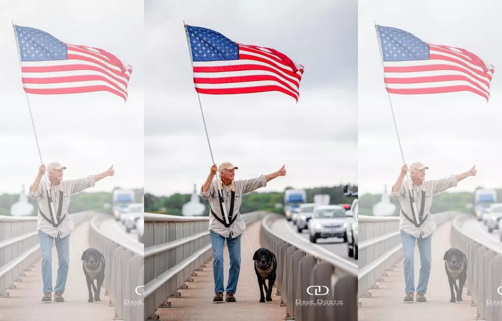 Local Man and Dog Show Patriotism is Alive and Well in Maine