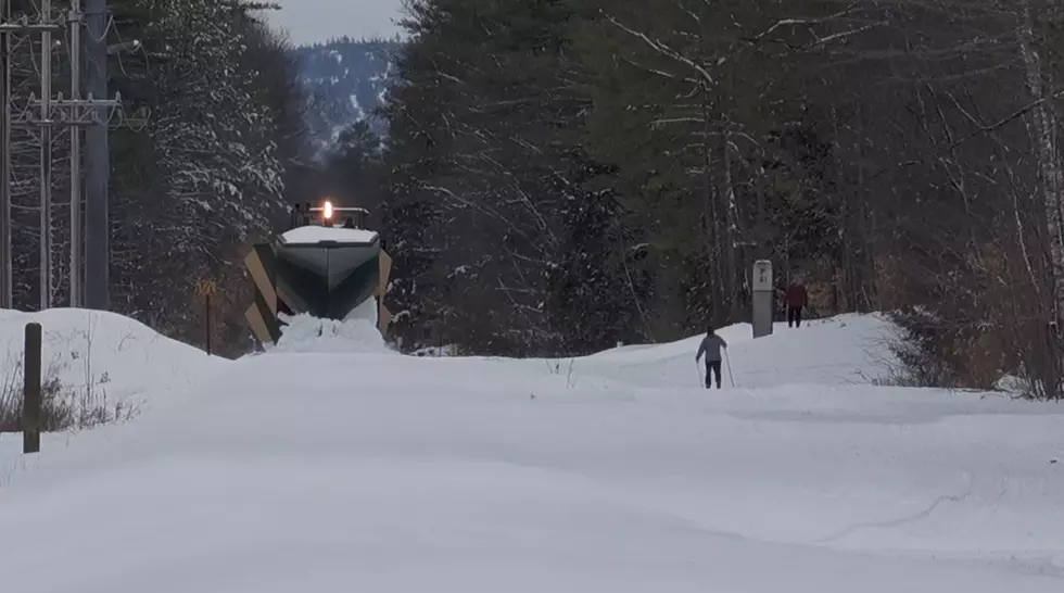 Watch How The Conway Scenic Railroad Clears Snow From Their Tracks