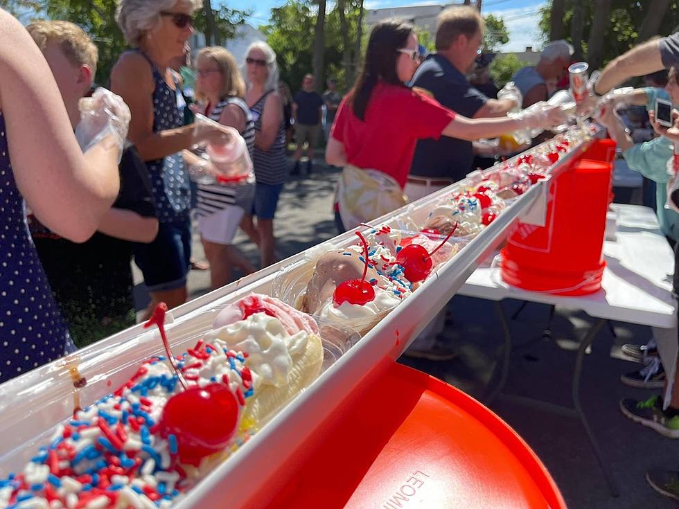 Over 120 Foot Long Banana Split Smashes Maine Record on Father&#8217;s Day