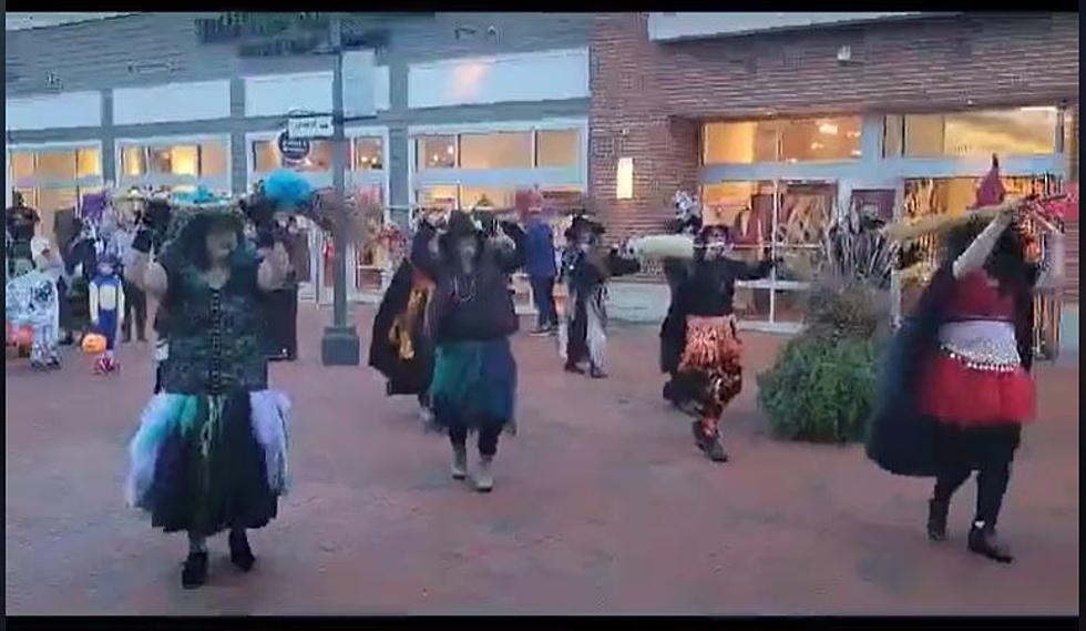 Witches Surprise Shoppers in Freeport With a Halloween Flashmob
